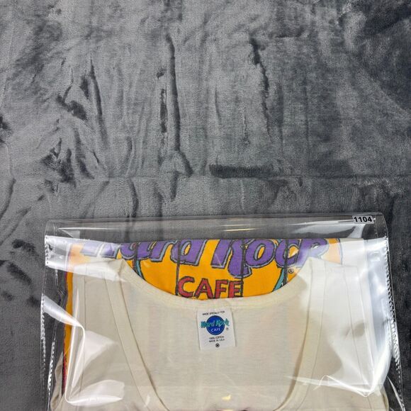 Vintage Hard Rock Cafe Maui Surfboard Tank Top White M USA‎ Made 90s - Picture 9 of 9